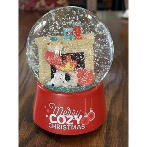 Peanuts Snoopy & Woodstock Musical Snowglobe Plays Jingle Bells